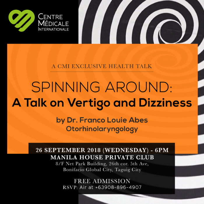 SPINNING AROUND: A Talk on Vertigo and Dizziness